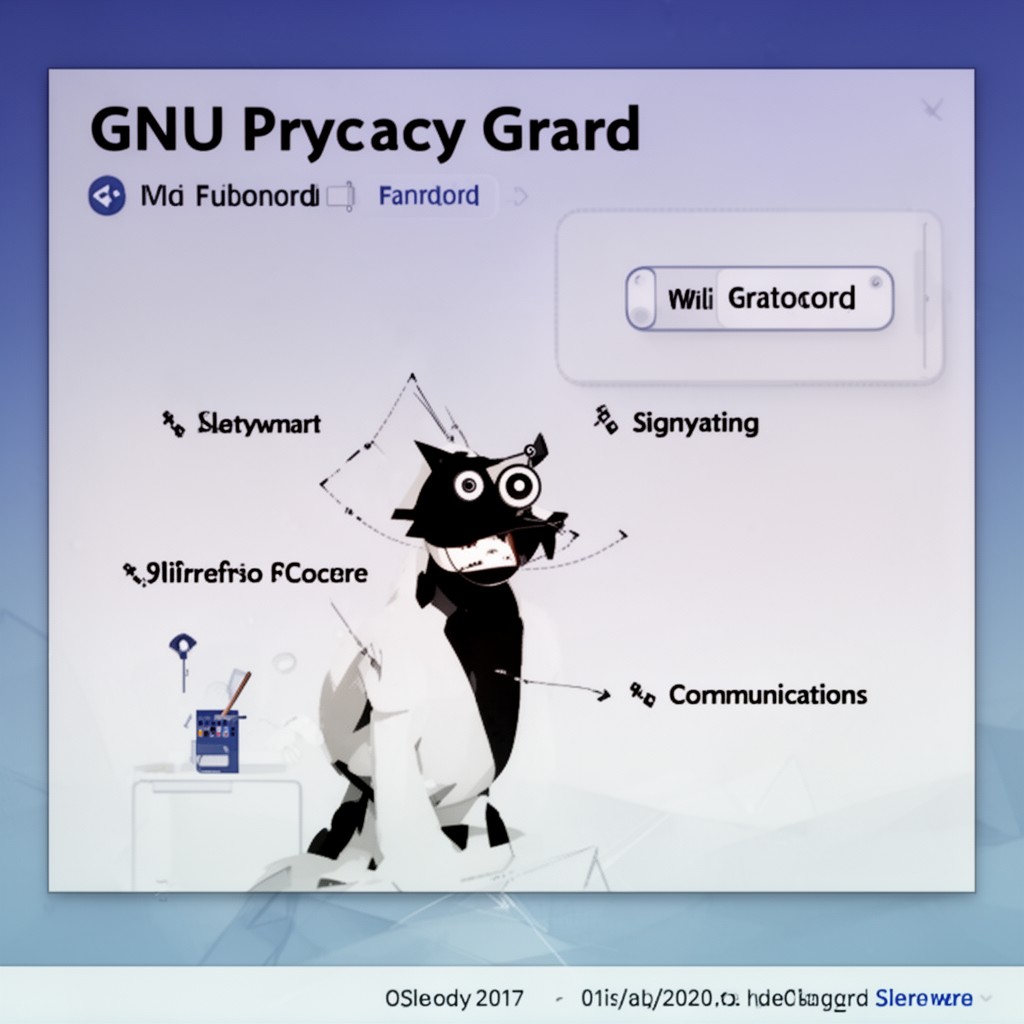 AI-generated illustration of GNU Privacy Guard