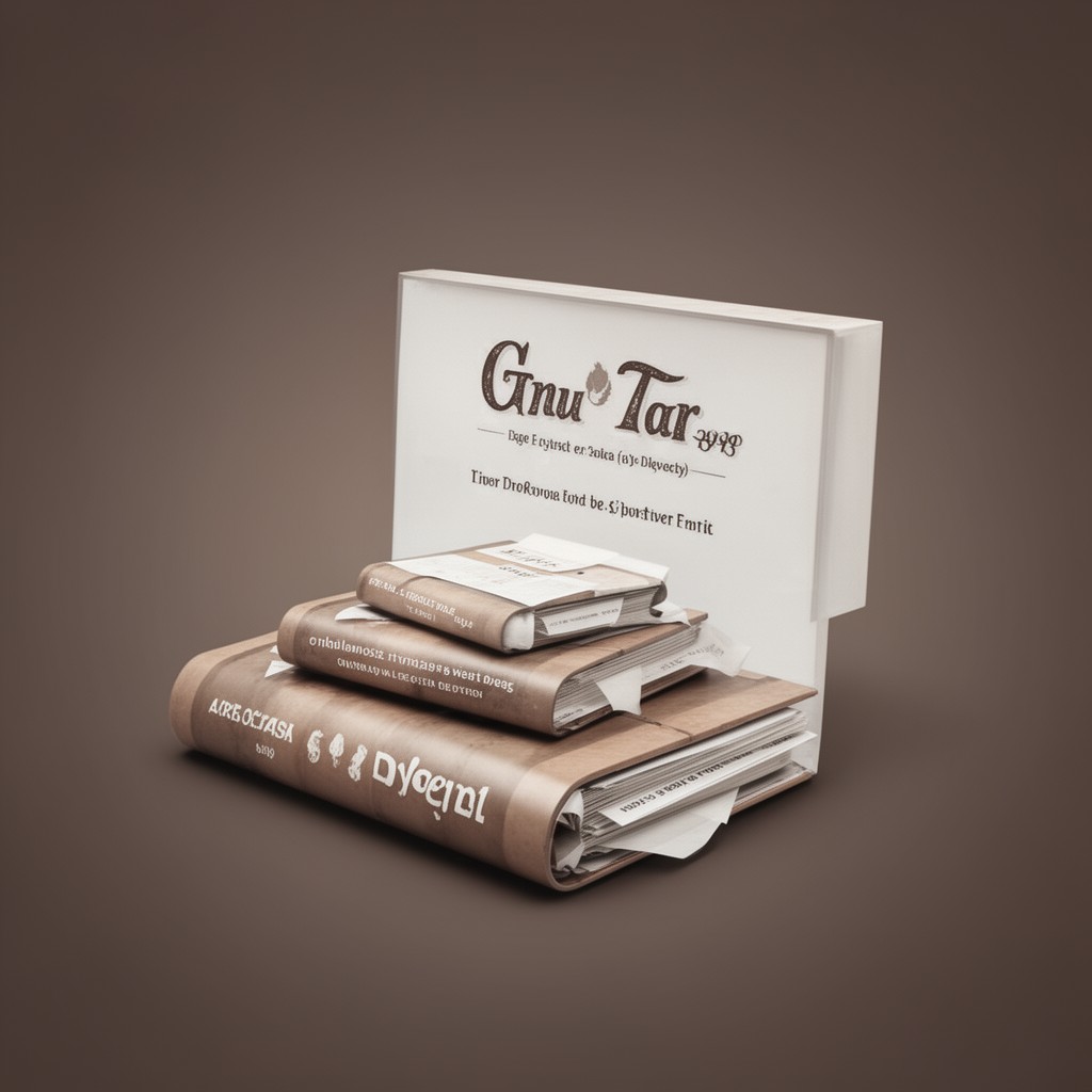 AI-generated illustration of GNU Tar