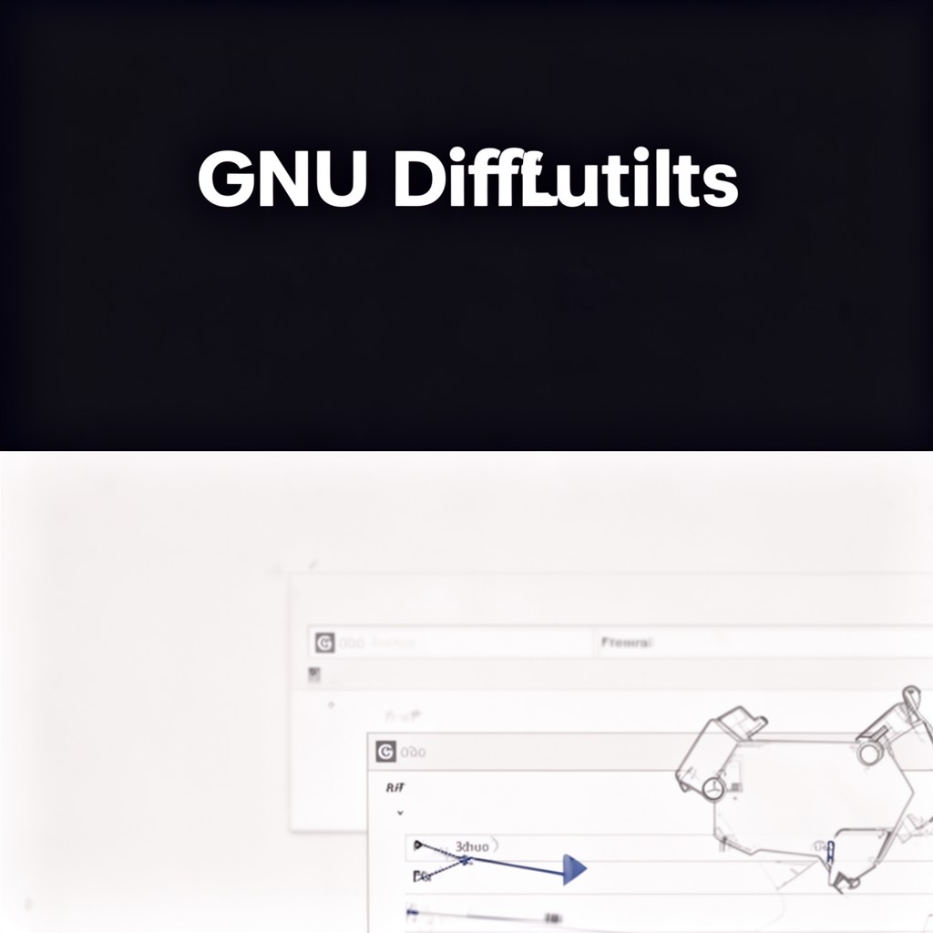 AI-generated illustration of GNU Diffutils
