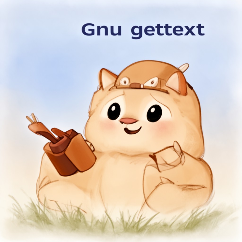 AI-generated illustration of GNU gettext