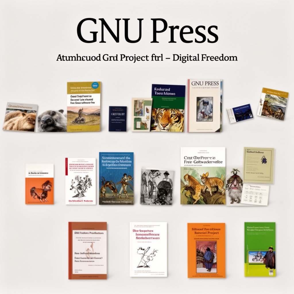 AI-generated illustration of GNU Press