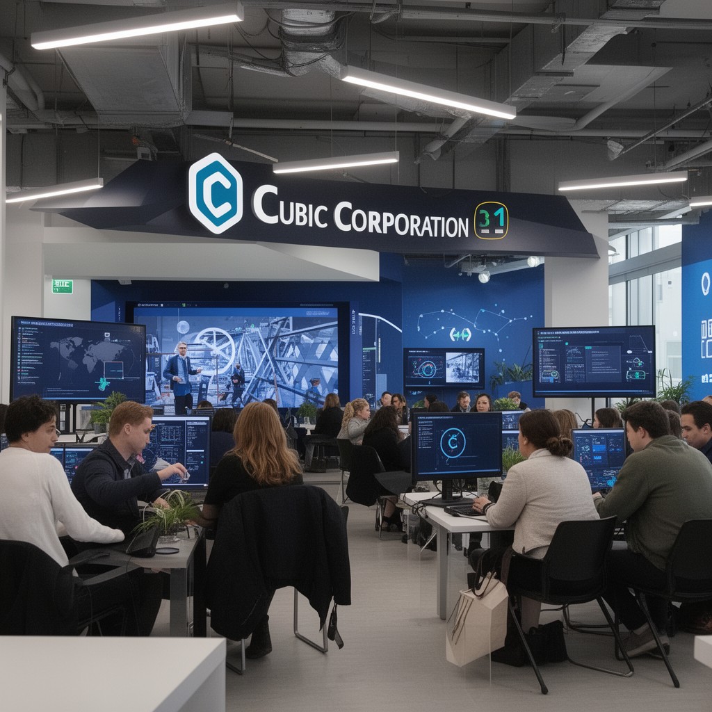AI-generated illustration of Cubic Corporation