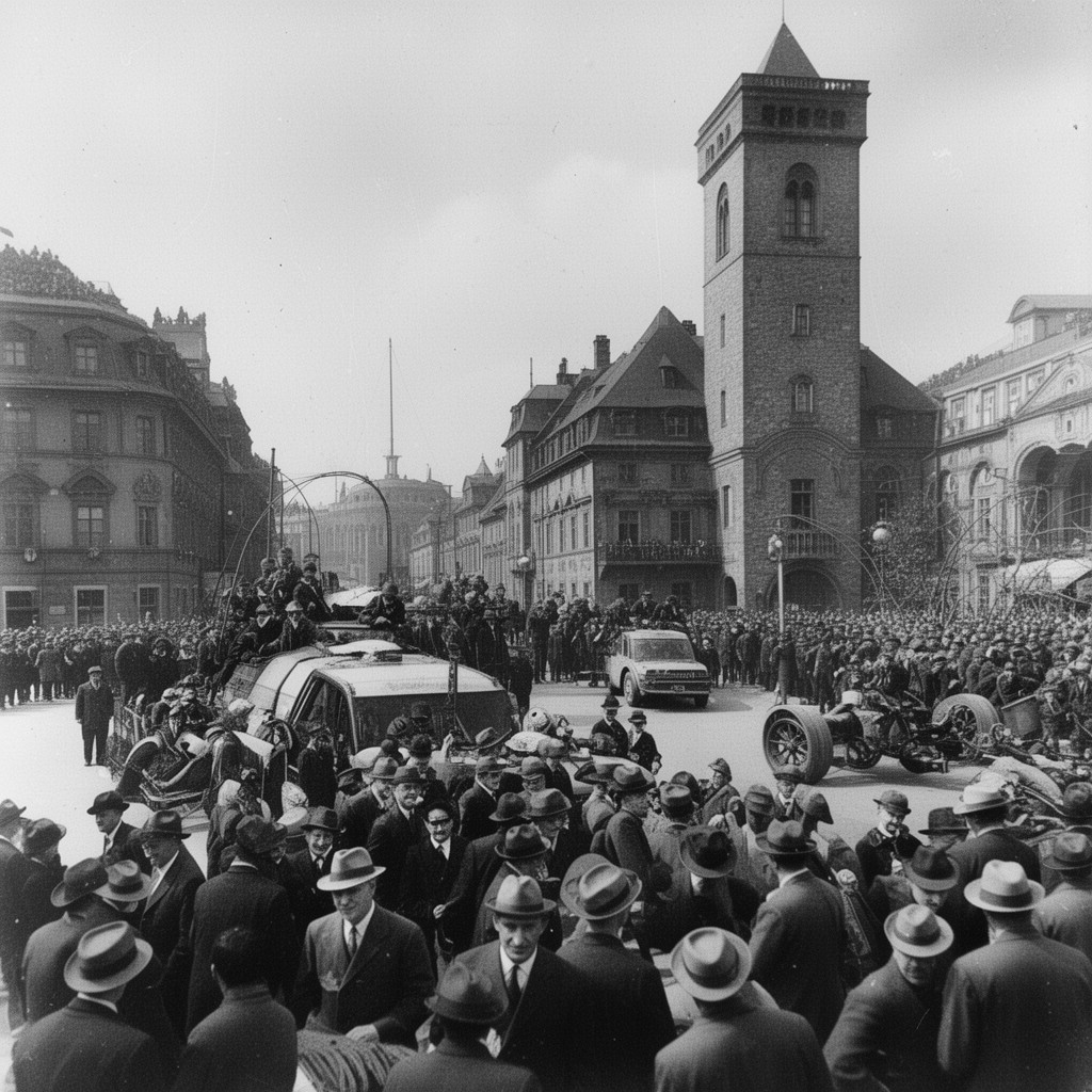 AI-generated illustration of Anschluss of Austria