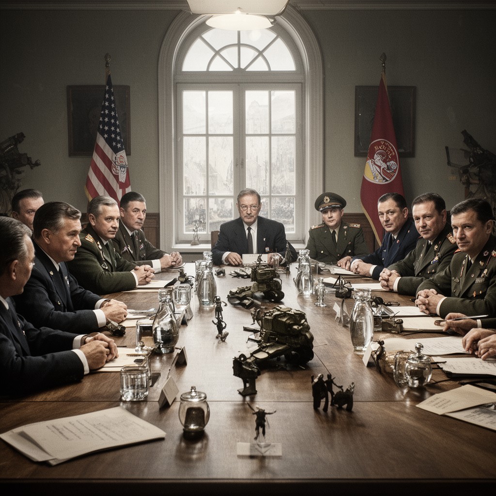 AI-generated illustration of Yalta Conference