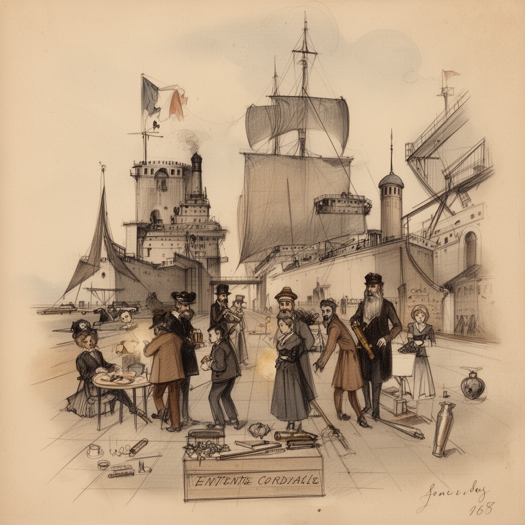 AI-generated illustration of Entente Cordiale