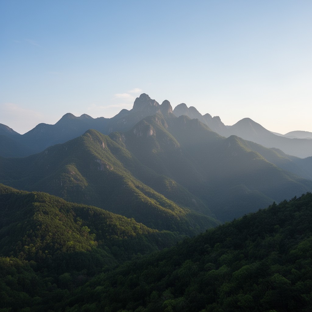 AI-generated illustration of Yan Mountains