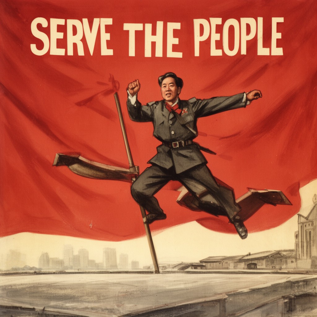 AI-generated illustration of Serve the People