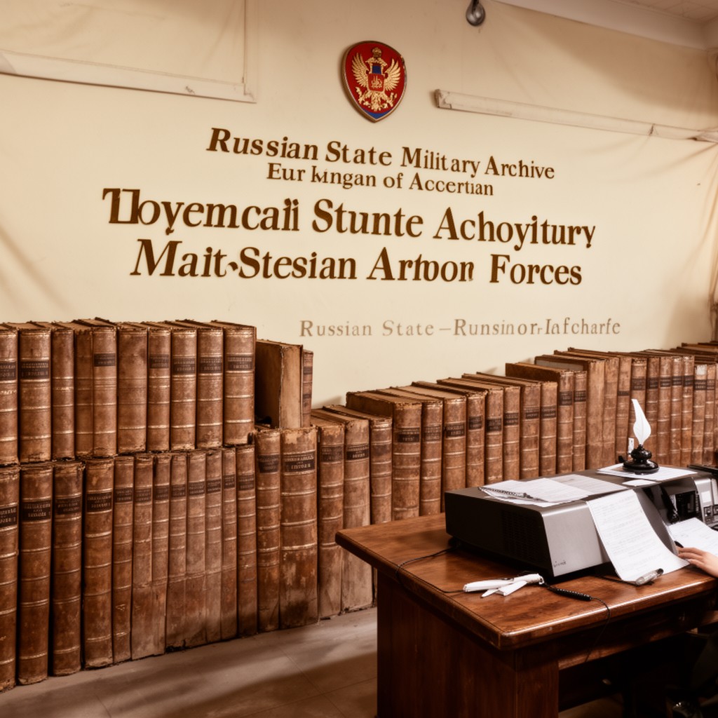 AI-generated illustration of Russian State Military Archive