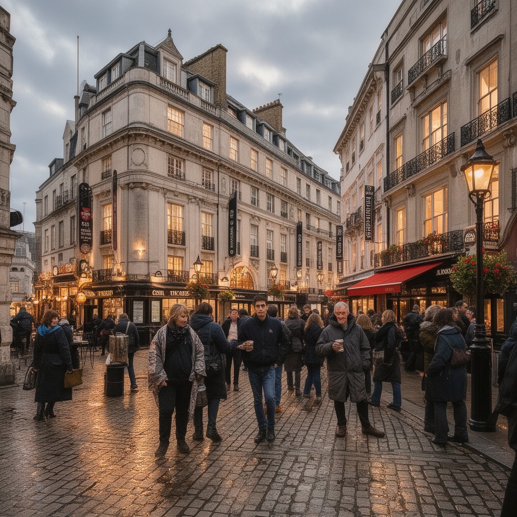 AI-generated illustration of Cornhill, London, England