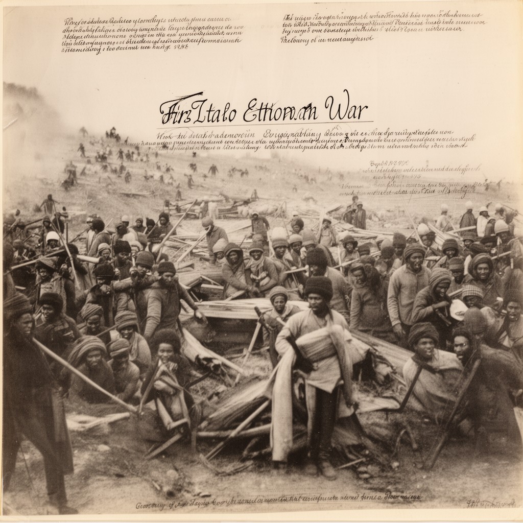 AI-generated illustration of First Italo-Ethiopian War