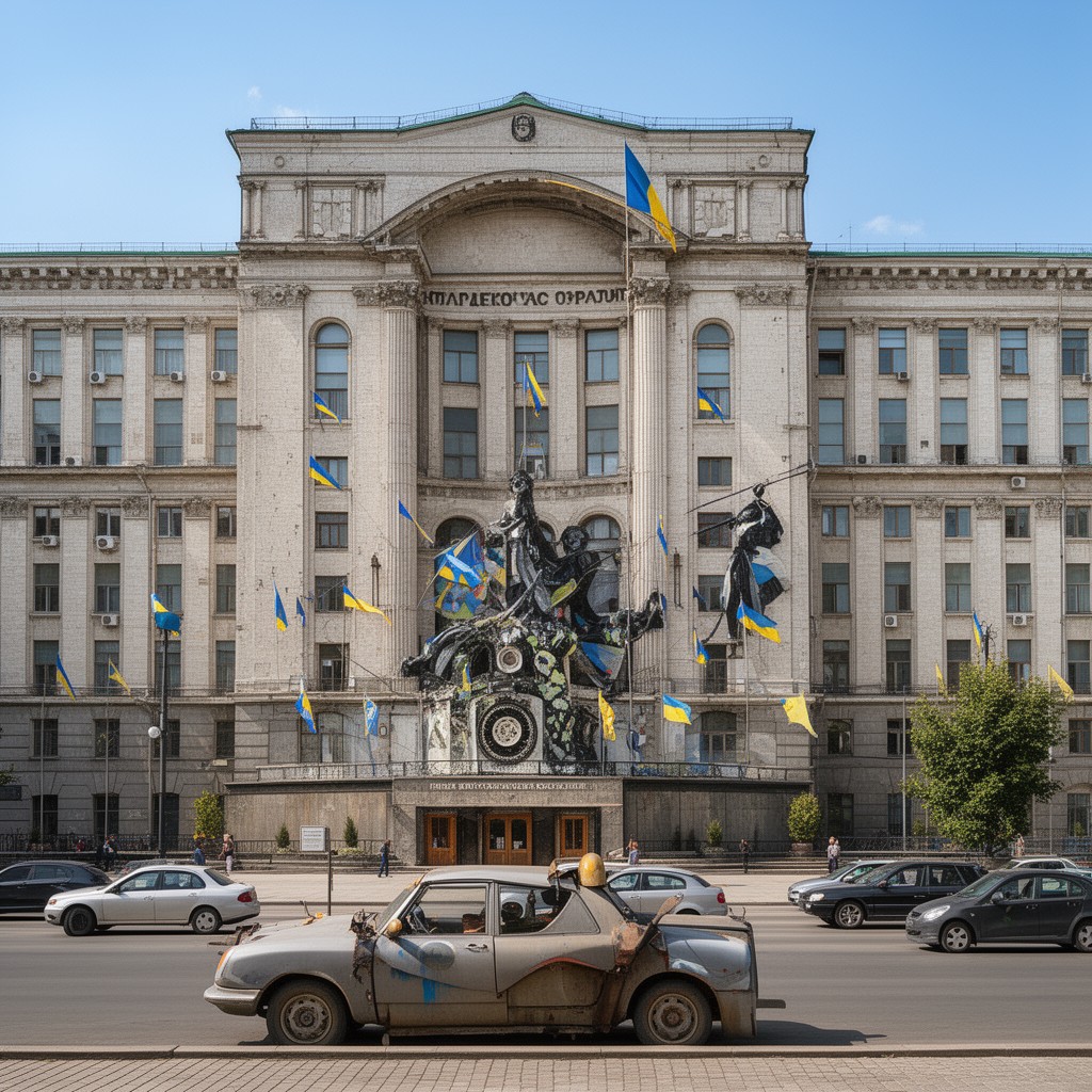 AI-generated illustration of Kyiv Polytechnic Institute
