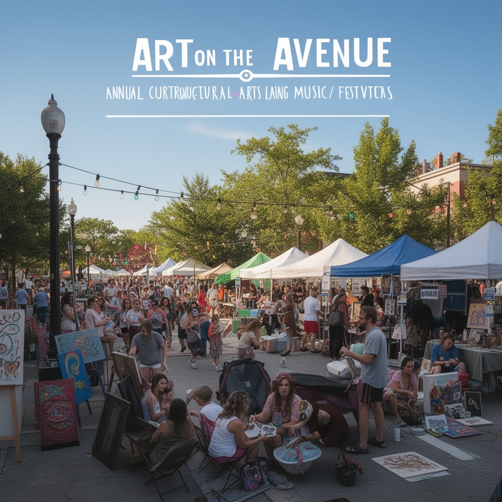 AI-generated illustration of Art on the Avenue