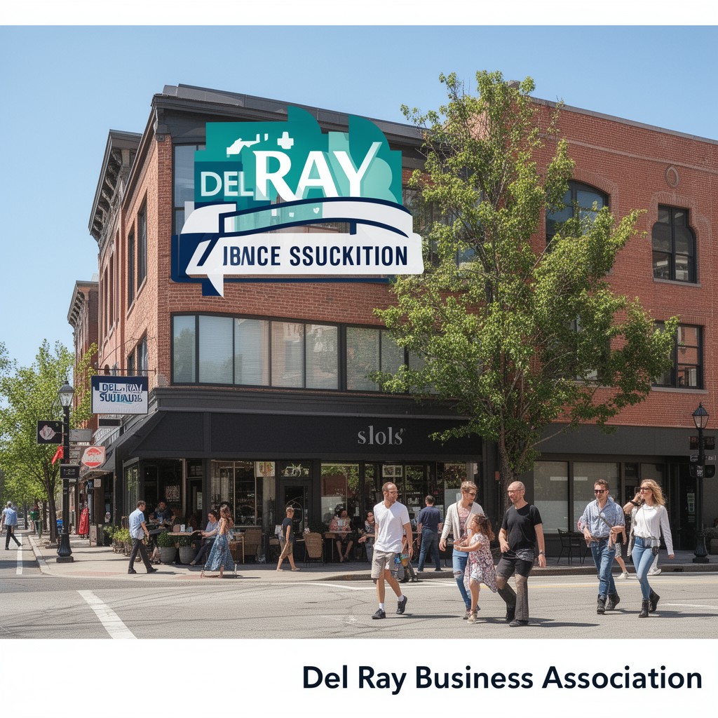AI-generated illustration of Del Ray Business Association