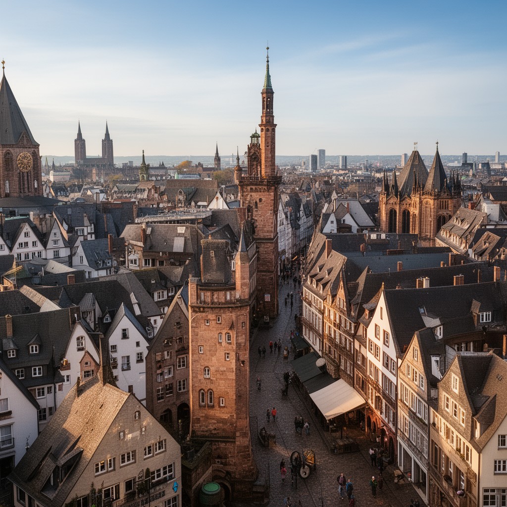 AI-generated illustration of Altstadt (Frankfurt am Main)