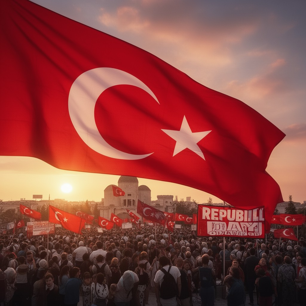 AI-generated illustration of Republic Day (Turkey)