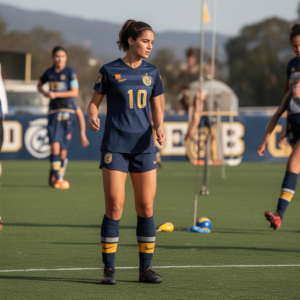 AI-generated illustration of California Golden Bears women’s soccer