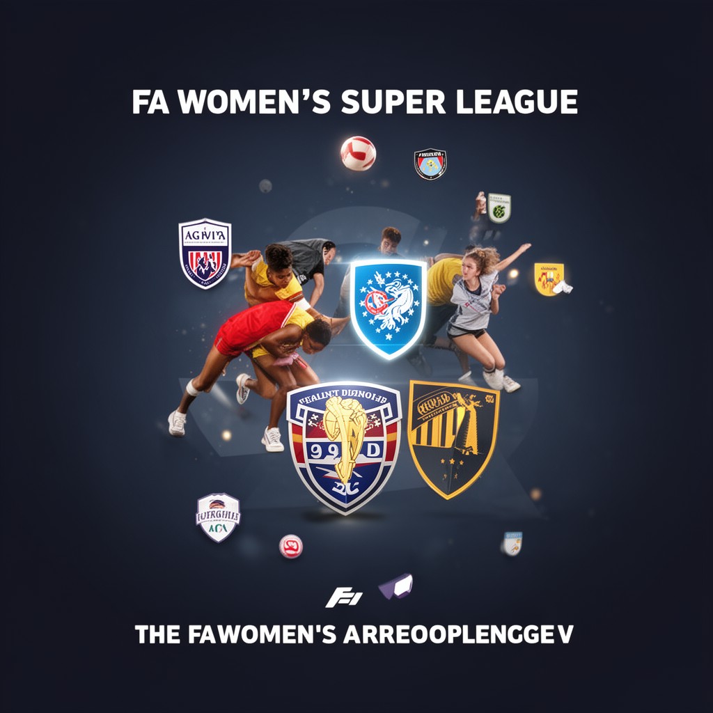 AI-generated illustration of FA Women’s Super League