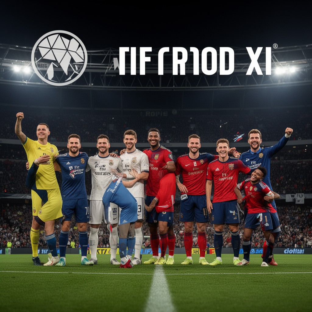 AI-generated illustration of FIFA FIFPro World XI selection