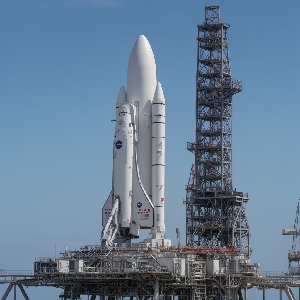 AI-generated illustration of SLS