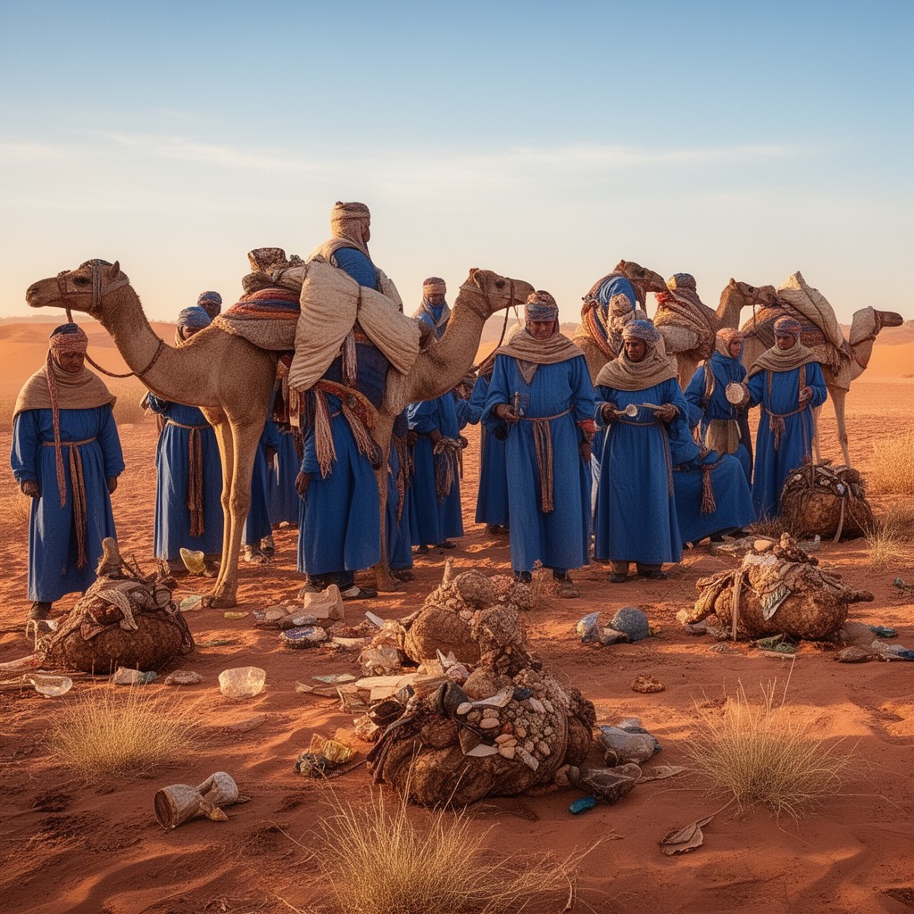 AI-generated illustration of Tuareg