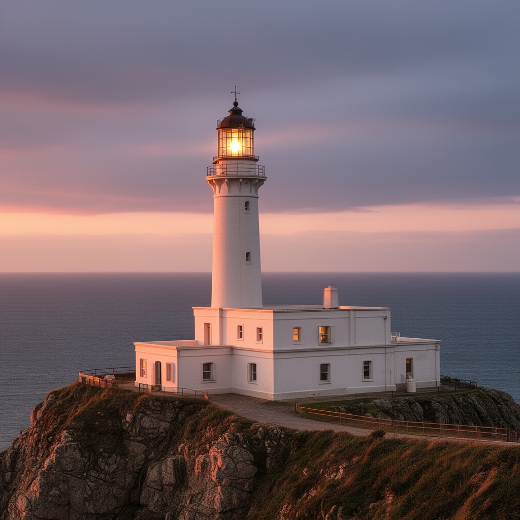 AI-generated illustration of St Catherine's Lighthouse