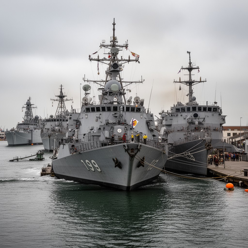 AI-generated illustration of Portsmouth Flotilla
