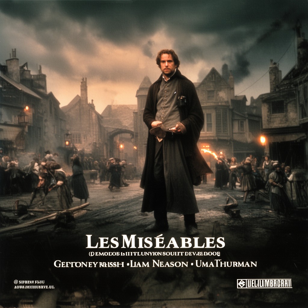 AI-generated illustration of Les Misérables (1998 film)