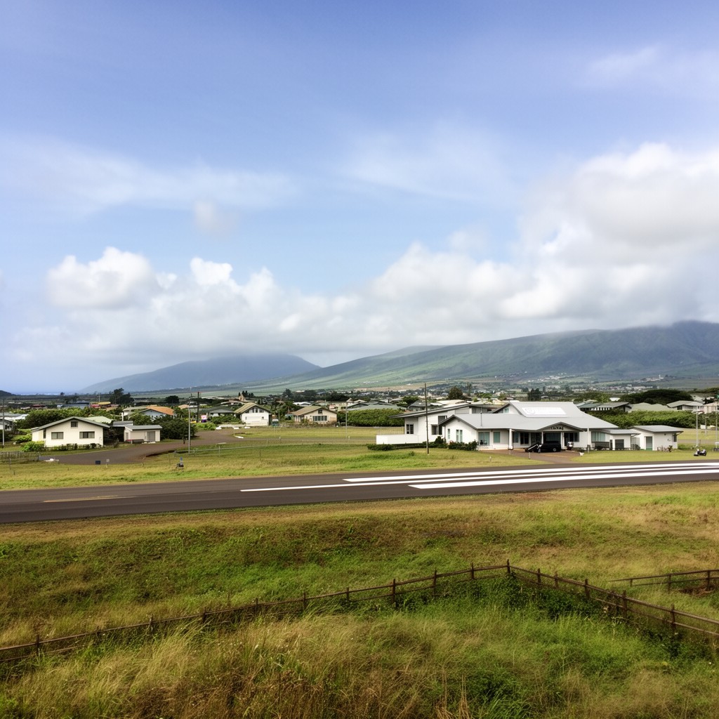 AI-generated illustration of Hana Airport