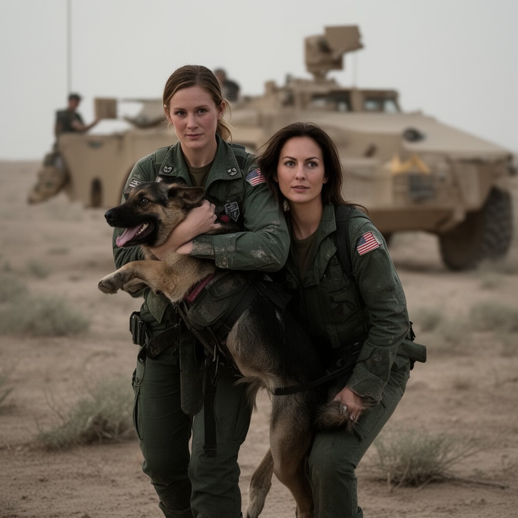 AI-generated illustration of Megan Leavey