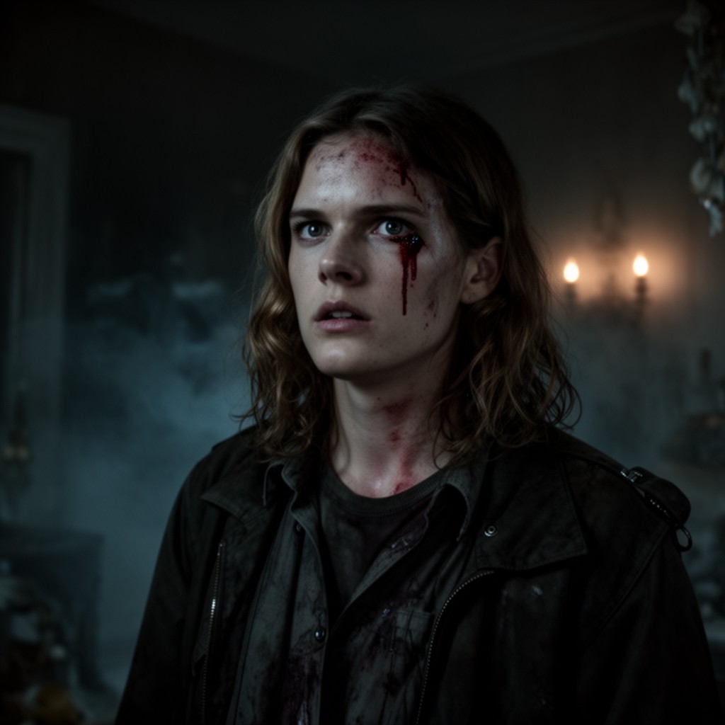 AI-generated illustration of Hayden McClaine in American Horror Story: Murder House