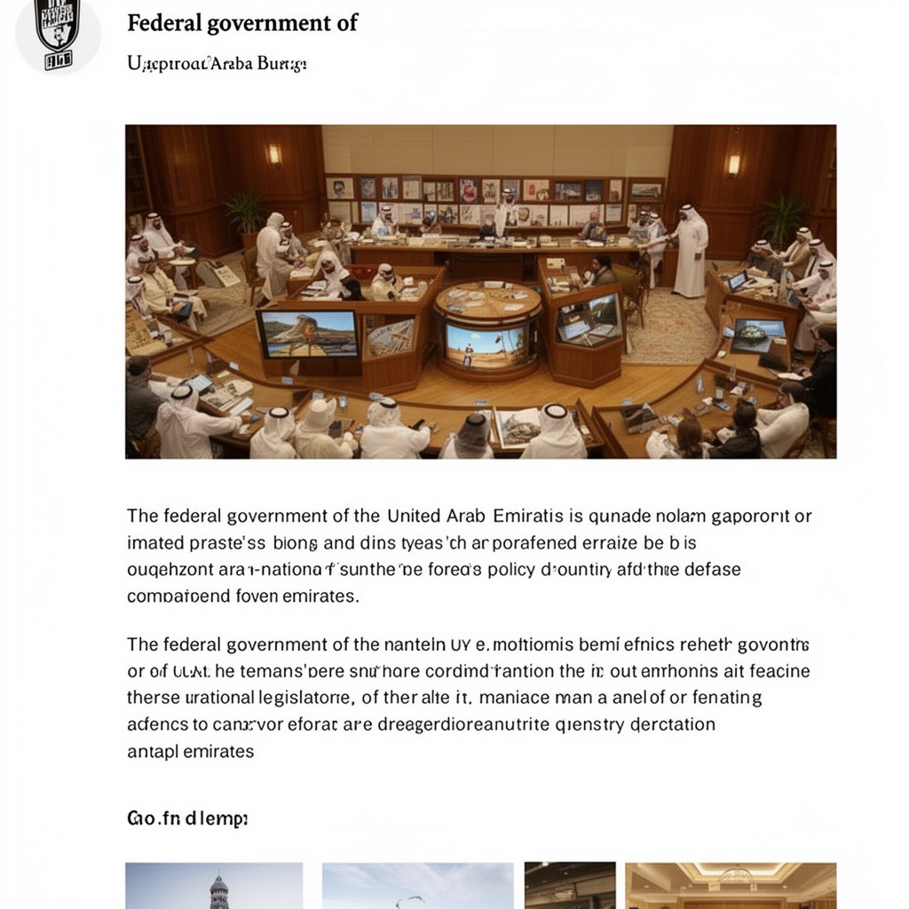 AI-generated illustration of federal government of the United Arab Emirates