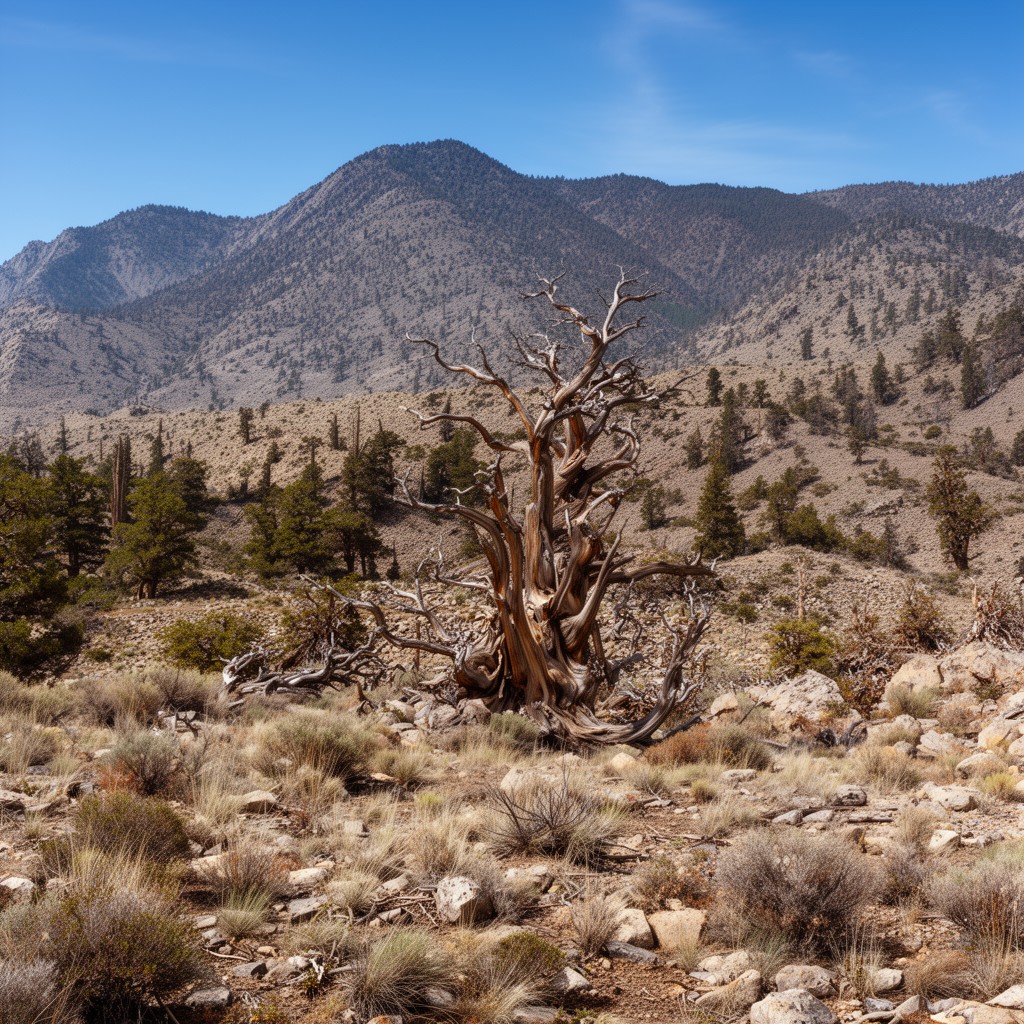 AI-generated illustration of White Mountains (California)