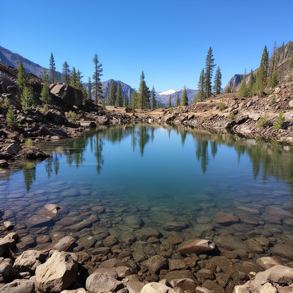 AI-generated illustration of Juniper Lake