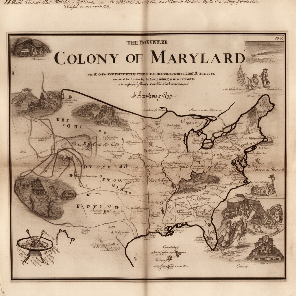 AI-generated illustration of Colony of Maryland