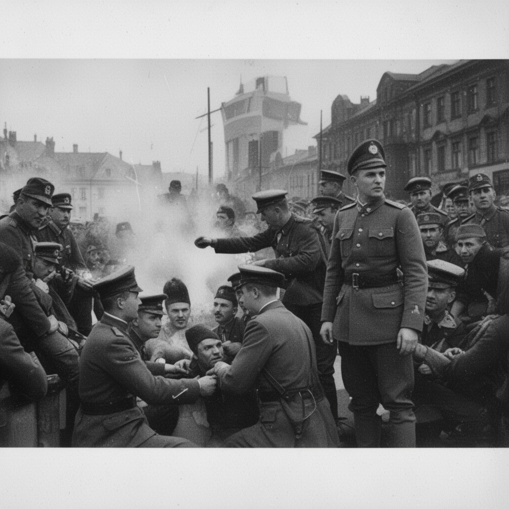 AI-generated illustration of May Coup of 1926