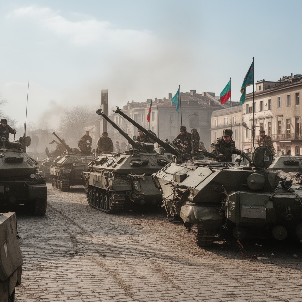AI-generated illustration of Bulgarian People's Army