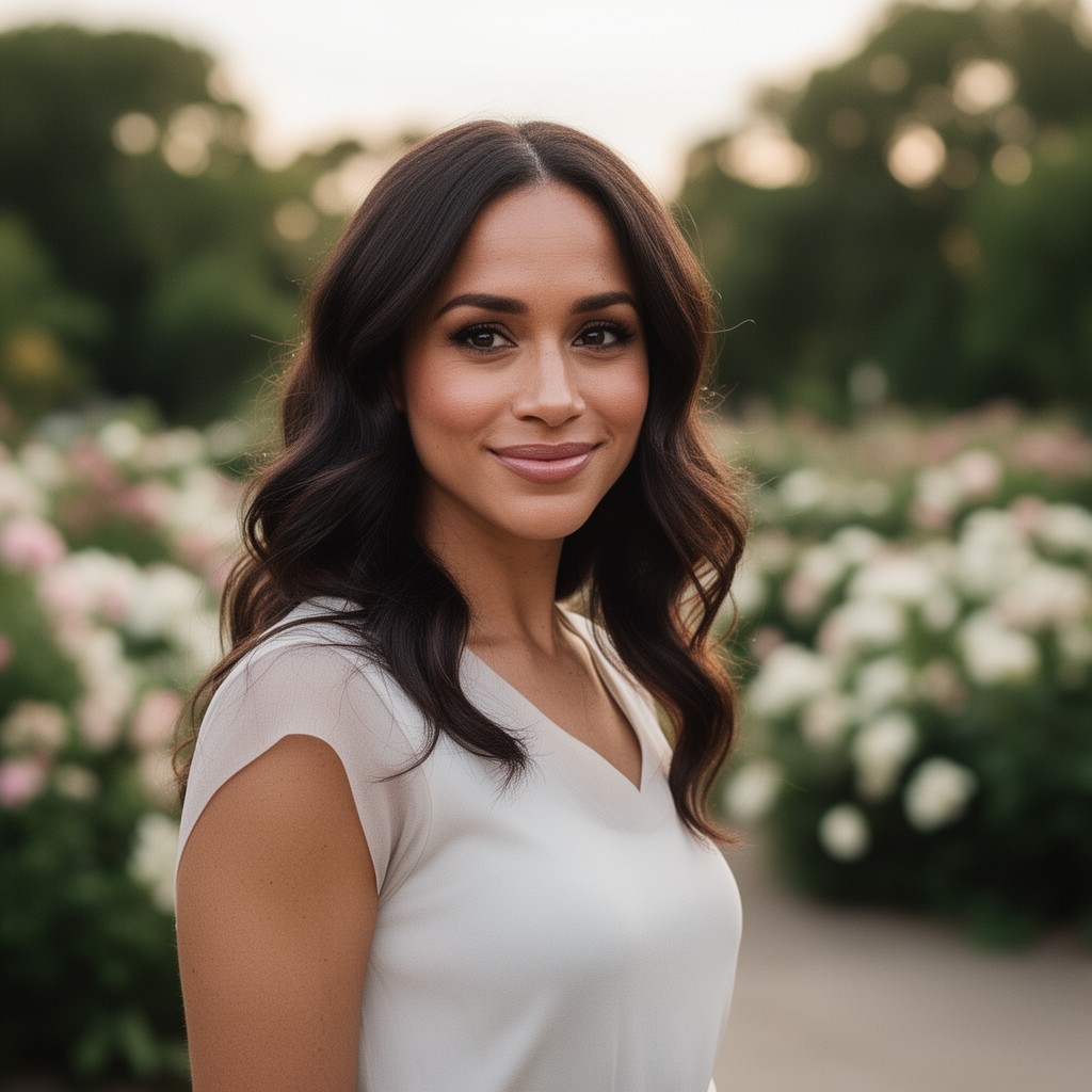 AI-generated illustration of Meghan, Duchess of Sussex