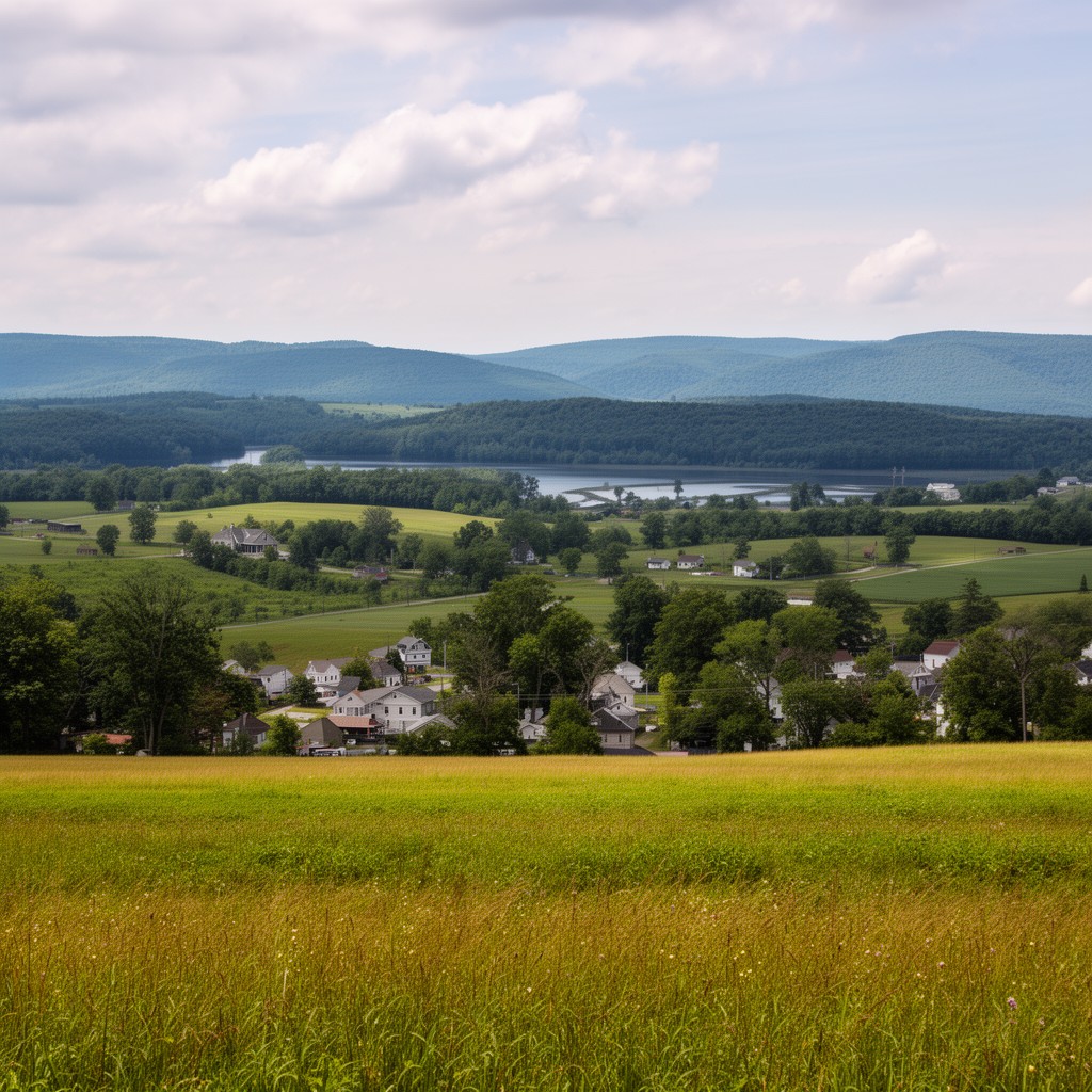 AI-generated illustration of North East, New York