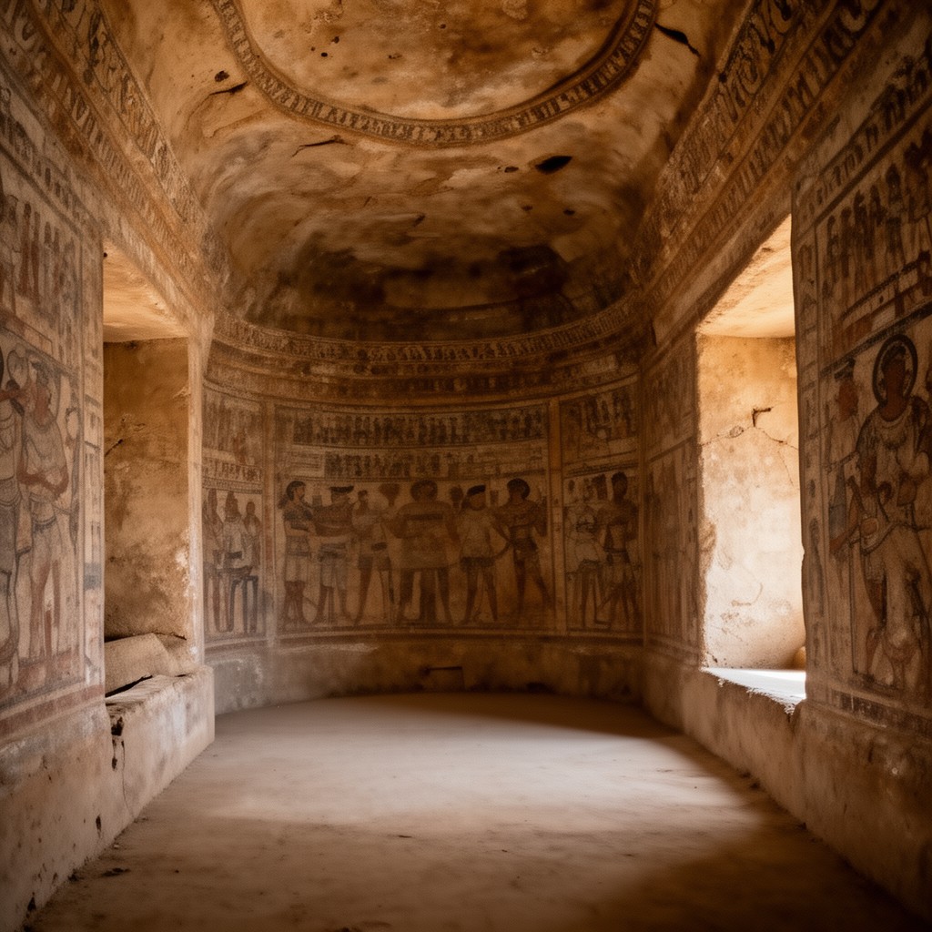 AI-generated illustration of Thracian Tomb of Sveshtari