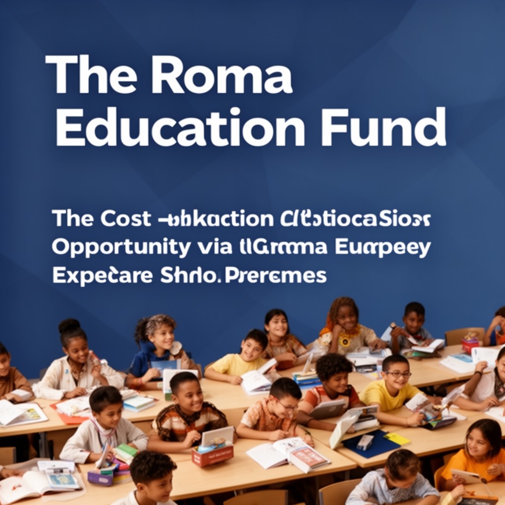 AI-generated illustration of Roma Education Fund