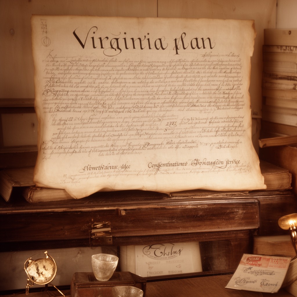AI-generated illustration of Virginia Plan