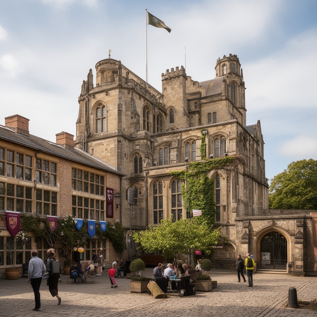AI-generated illustration of South College