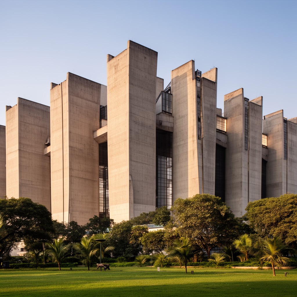 AI-generated illustration of Secretariat Building, Chandigarh