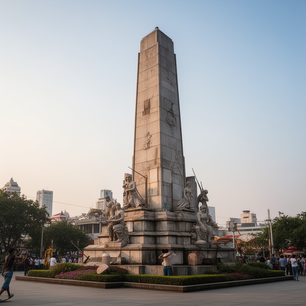 AI-generated illustration of Democracy Monument