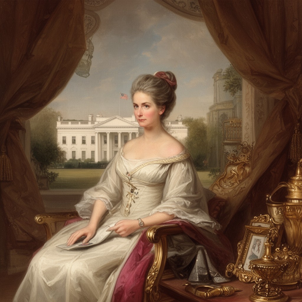 AI-generated illustration of Dolley Madison