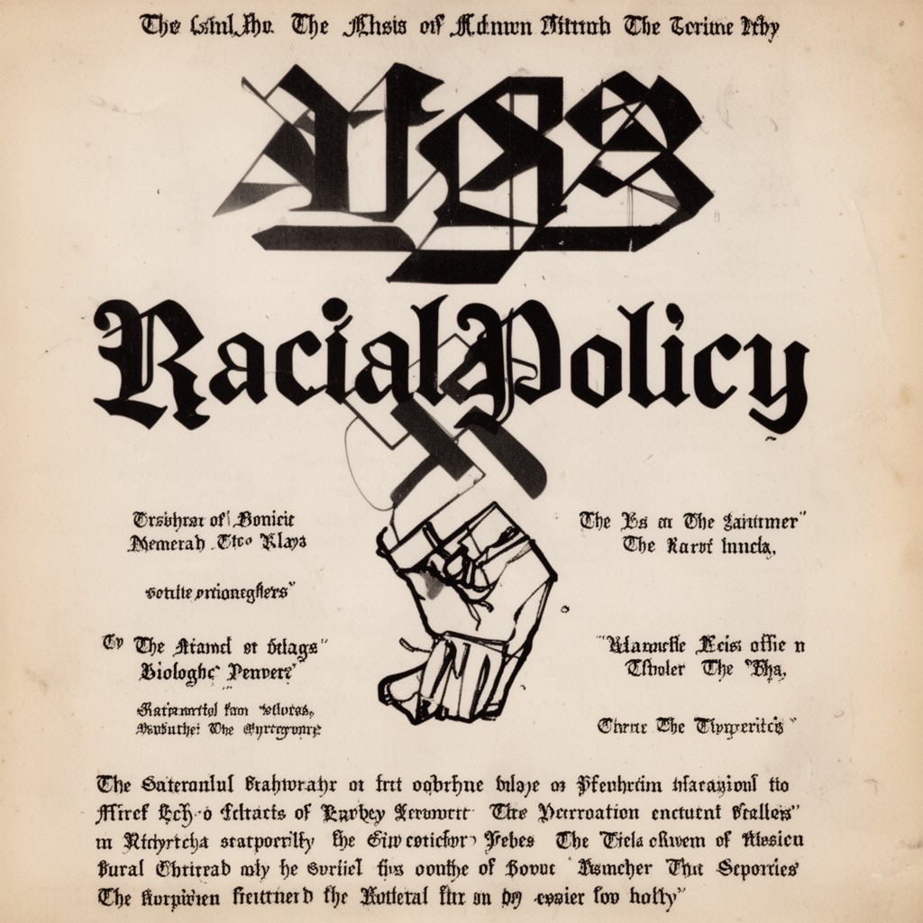 AI-generated illustration of NaziRacialPolicy