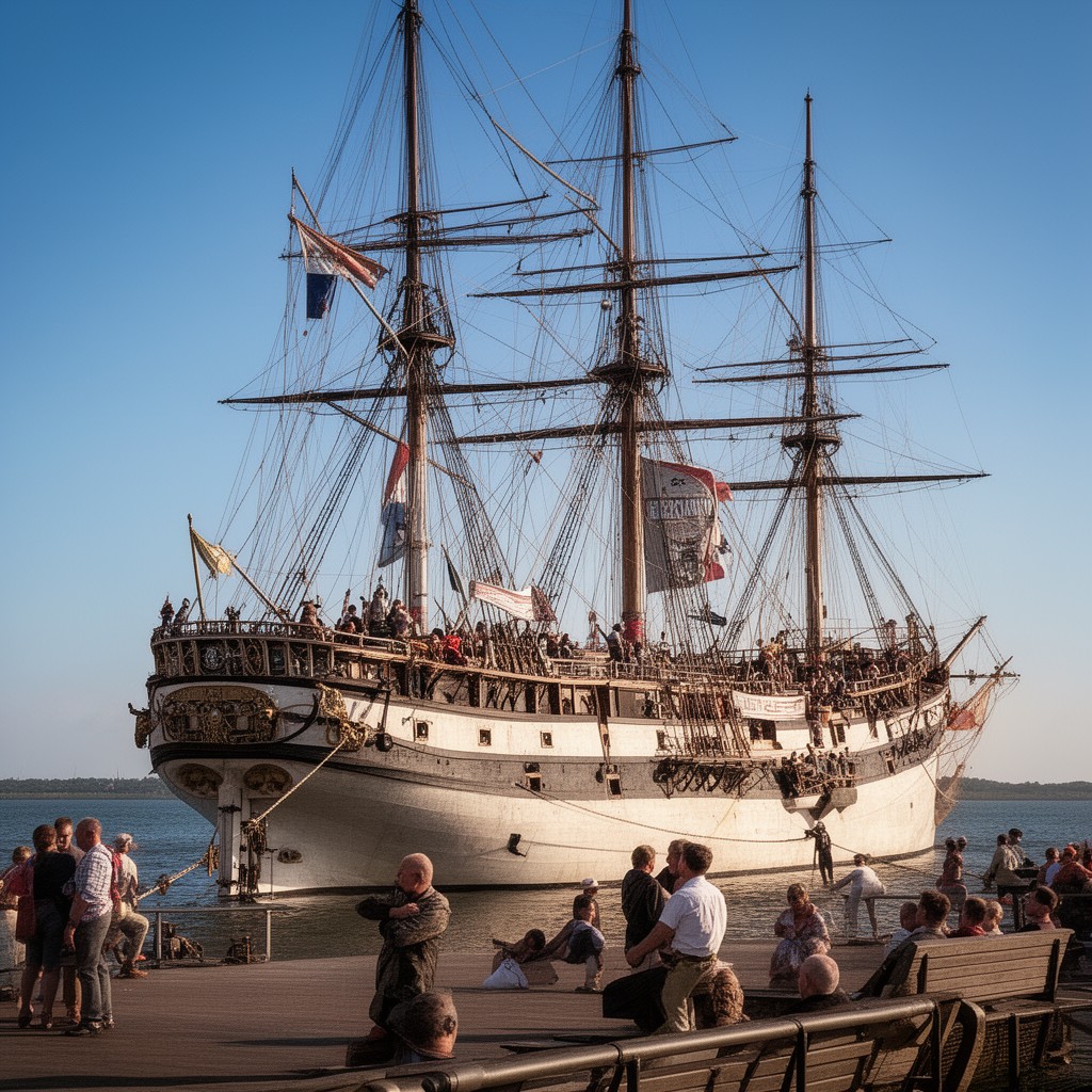 AI-generated illustration of HMS Bellerophon