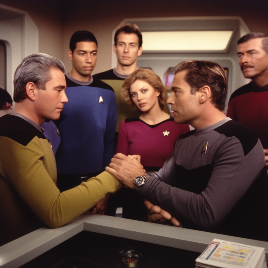 AI-generated illustration of Star Trek: The Next Generation