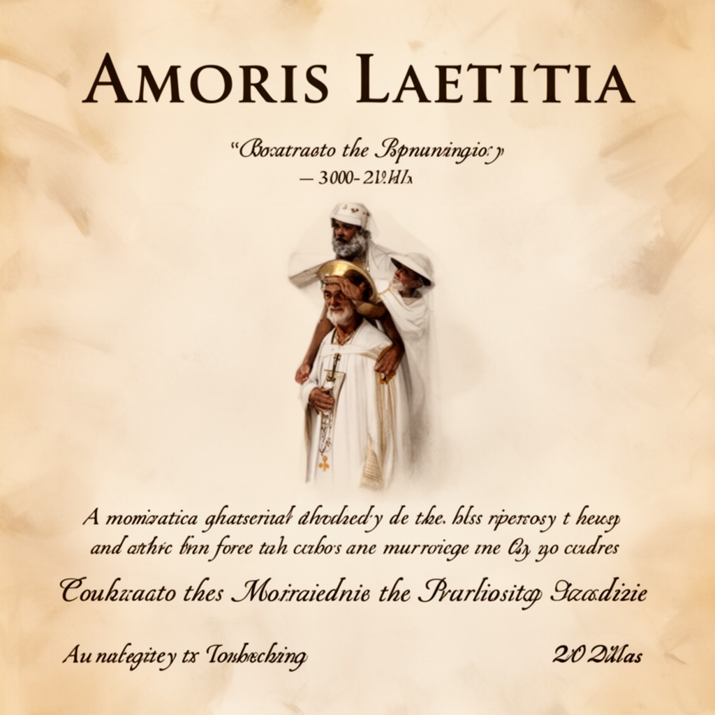 AI-generated illustration of Amoris laetitia