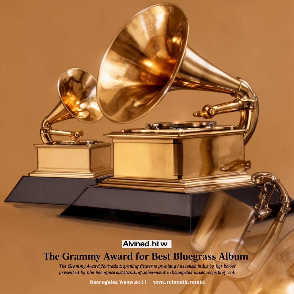 AI-generated illustration of Grammy Award for Best Bluegrass Album